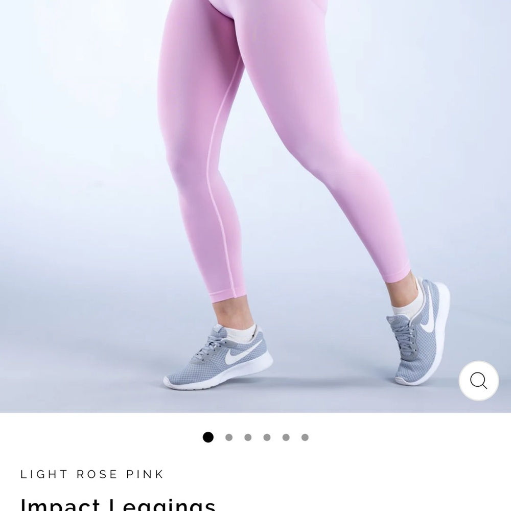 Light Rose Pink Impact Leggings